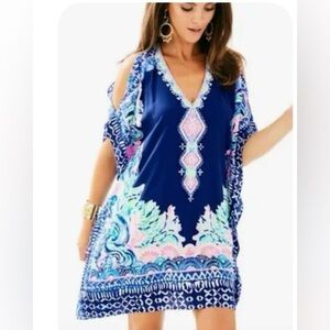 Atlin Silk Caftan Dress/Coverup
